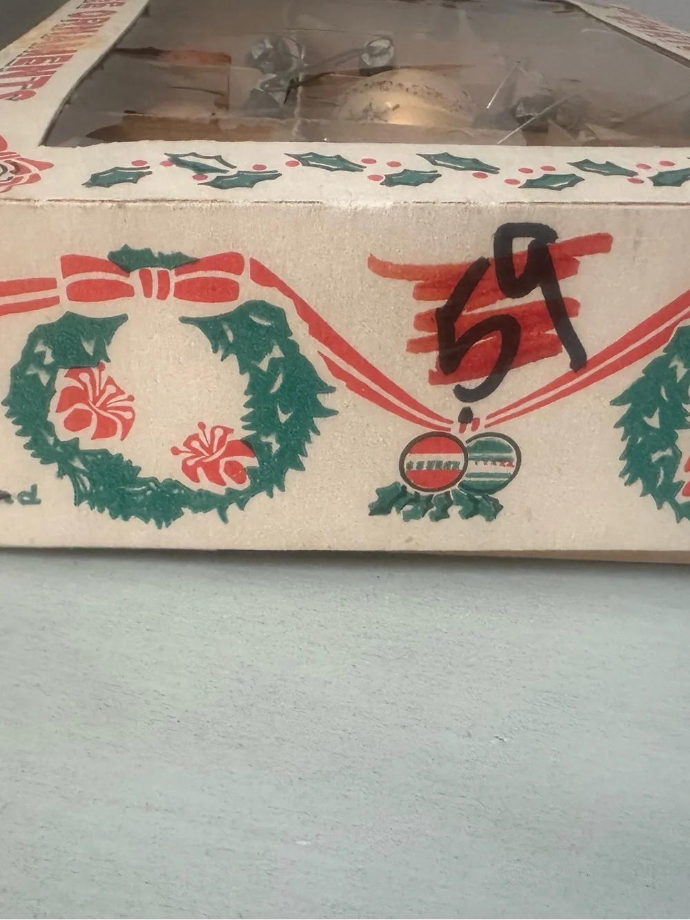 Antique Poland glass Christmas ornaments with boxes lot of 3 boxes